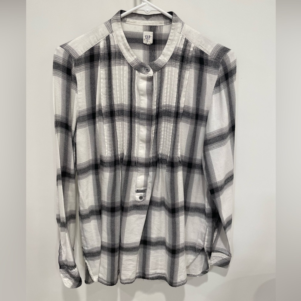 GAP plaid flannel tunic